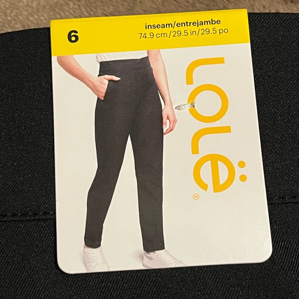 Lole Essential Travel Pants - Black - Size 6